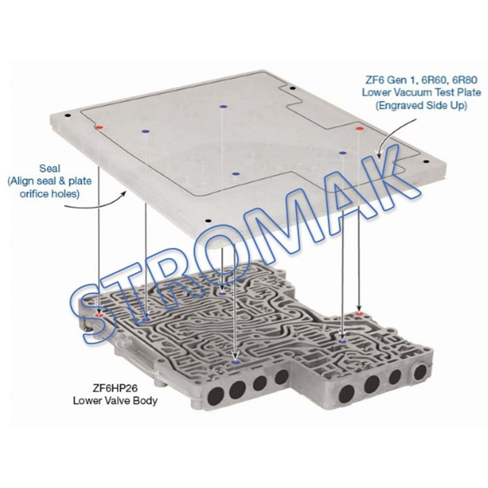 6R60/6R80/ZF6HP19/ZF6HP26/ZF6HP32 VACUUM TEST PLATE KIT SEAL