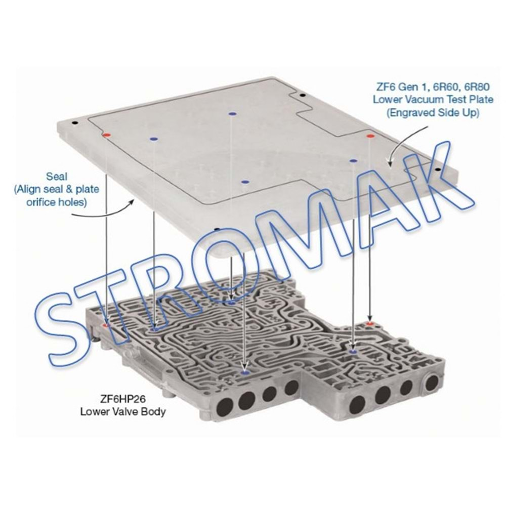 6R60/6R80/ZF6HP19/ZF6HP26 VACUUM TEST PLATE KIT SEAL/95740-VTP1-SU