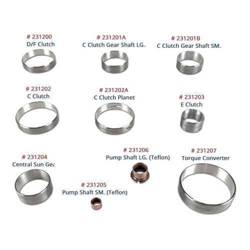 10R80/ 10L80 BUSHING KIT 2017-2021/10 PIECE